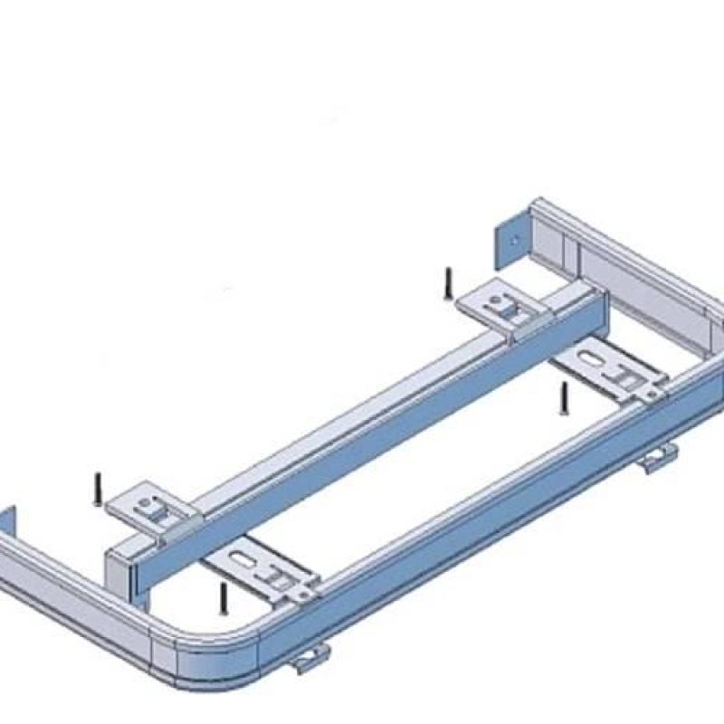 Jednokolejnice rovná s koncovými ohyby s čelem pro záclony a závěsy